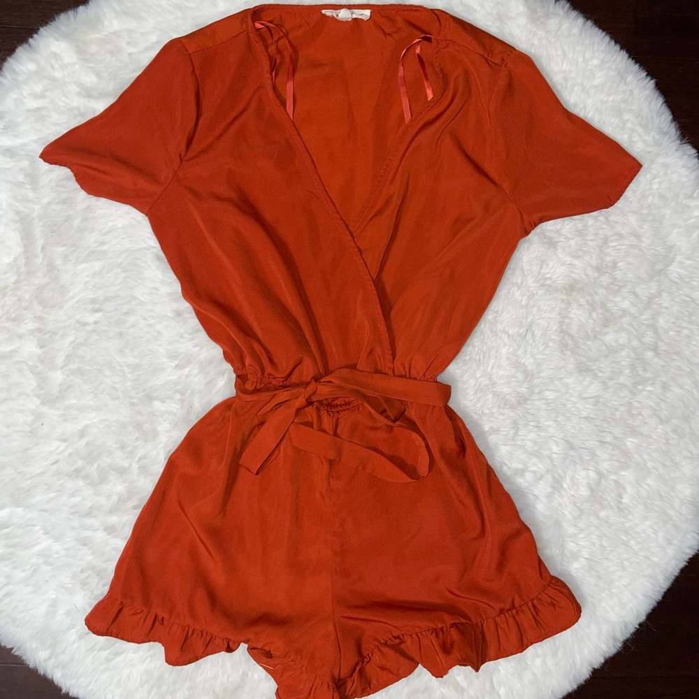Burnt Orange Romper 🍊🔥